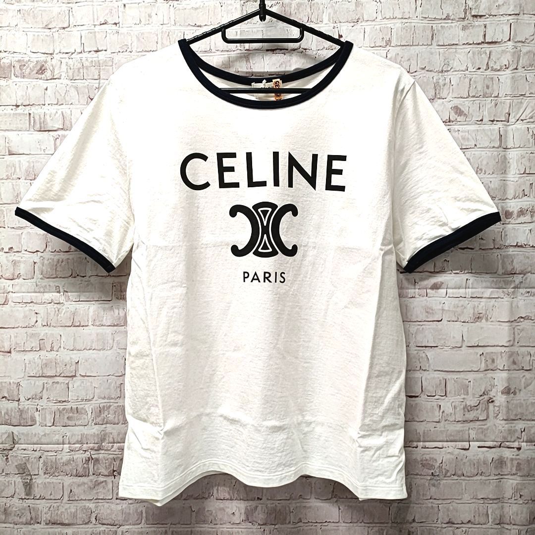 中古美品 2024/3 クリーニング済み】CELINE セリーヌ トリオンフ ロゴ