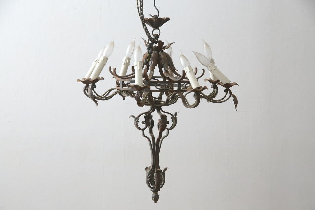 キャンドル ランプ 蝋燭 シャンデリア ブロカント フランス