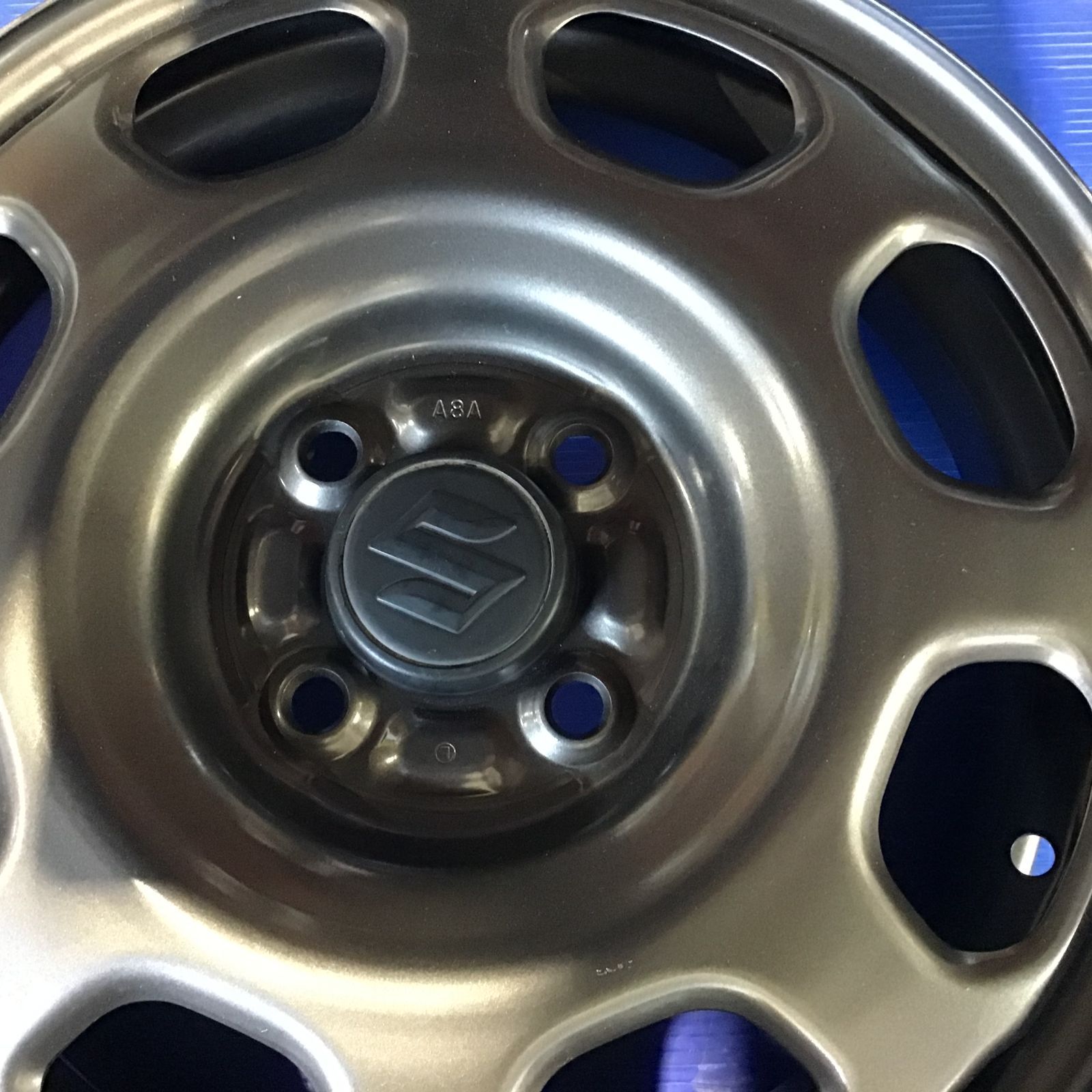 【程度良好】スズキ ハスラー 純正 15in 4.5J +45 PCD100 ダンロップ エナセーブ 165/60R15 ノーマル戻し Kei ソリオ 流用にも ○スズキ純正ハスラーに！スズキ 純正 4.5J 15インチ PCD100 4穴 +45