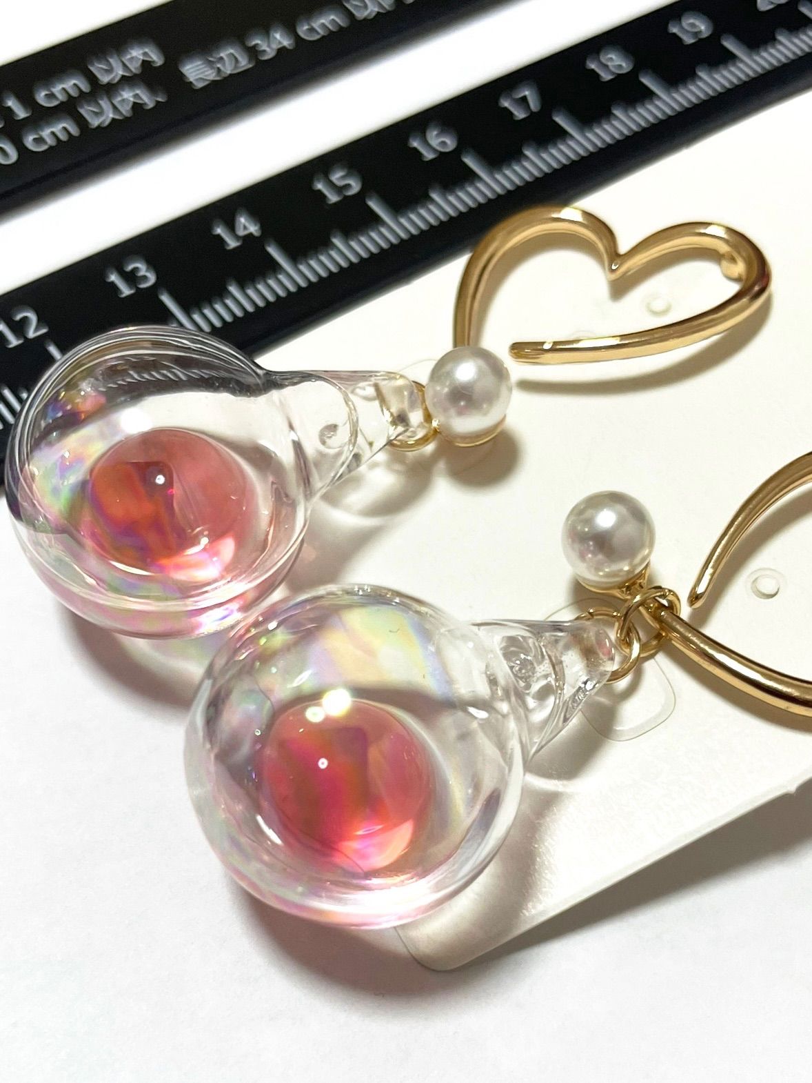 再販♡水入り♡ガラスドームピアス