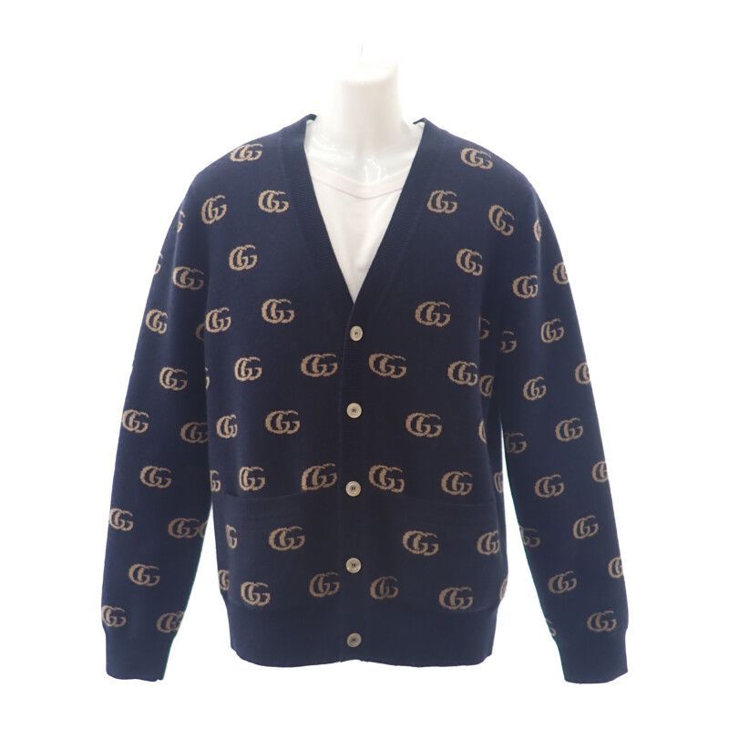 GGカシミヤニットカーディガン