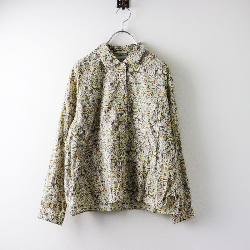 美品　ヤエカ yaeca リバティ ブラウス 美品 ヤエカ YAECA WRITE ライト リバティプリントシャツ S