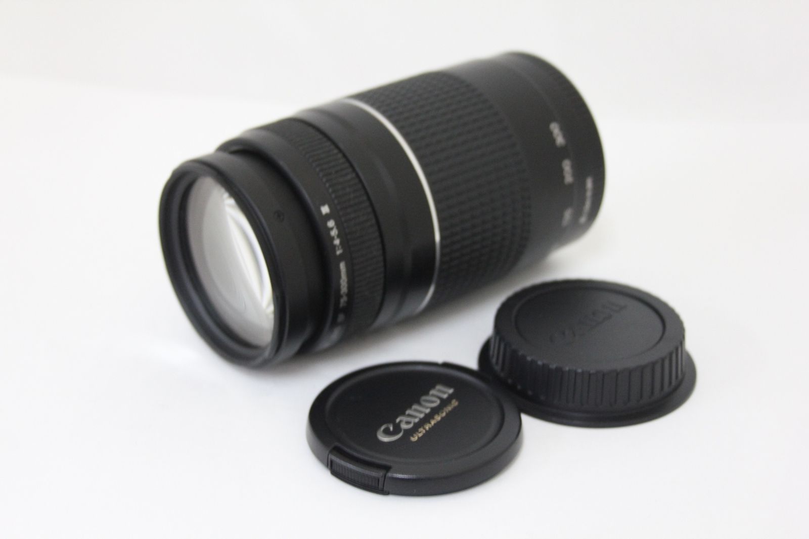返品保証 キャノン Canon Zoom Lens EF 75-300mm F4-5.6 III 前後キャップ付き レンズ M5754
