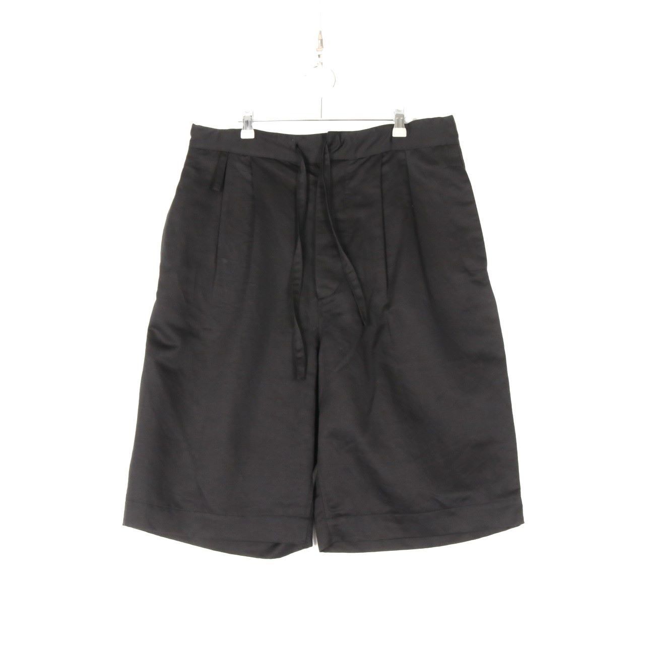 【中古A】yoko sakamoto ヨーコサカモト M メンズ パンツ ショートパンツ ワイドスラックスショートパンツ 2タック 黒 中古A 古着