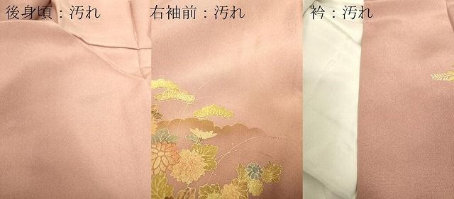 平和屋着物▽訪問着 単衣 水辺風景花文 金彩 正絹 逸品 DAAV5056az