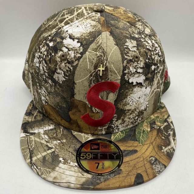 Supreme Sロゴ ゴールドクロス キャップ 7 5/8 Supreme シュプリーム 2024SS Gold Cross S Logo New Era Cap