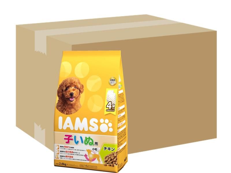 アイムス IAMS ドッグフード 小粒 チキン 子いぬ用 2.6kg×4 ケース販売