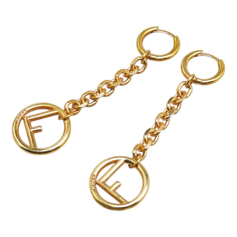 フェンディ エフ イズ フェンディ スイング フープ ゴールド メッキ レディース FENDI 1-0210931