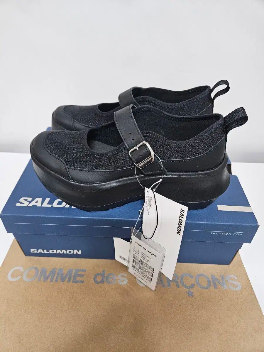 COMME des GARCONS コム デ ギャルソン x SALOMON サロモン MARY JANE メリージェーン フラットフォーム 黒 240 販売