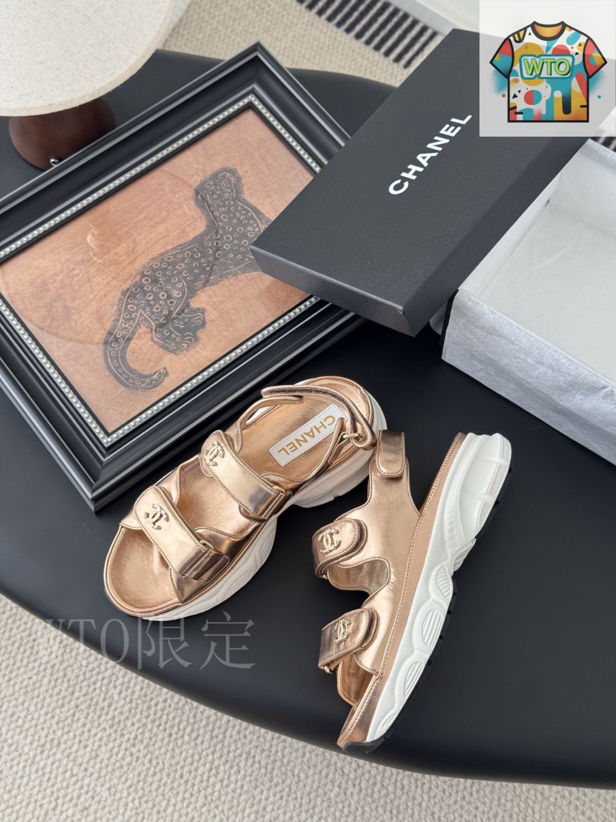 ★25メティエダール★【CHANEL】シンプルなのに映えるサンダル Chanel 25 マジックテープサンダル05-1 - メルカリ