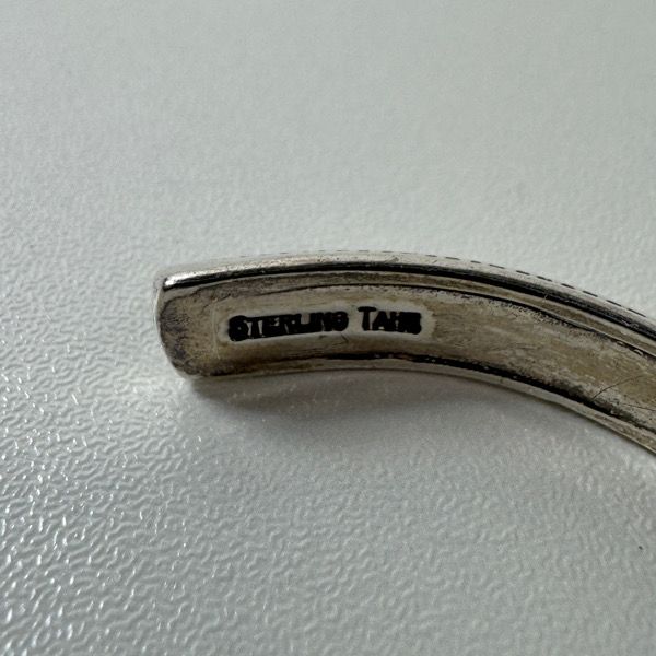 sterling tahe  スタンプ バングル ナバホ族 sterling tahe スタンプ バングル ナバホ族 - メルカリ
