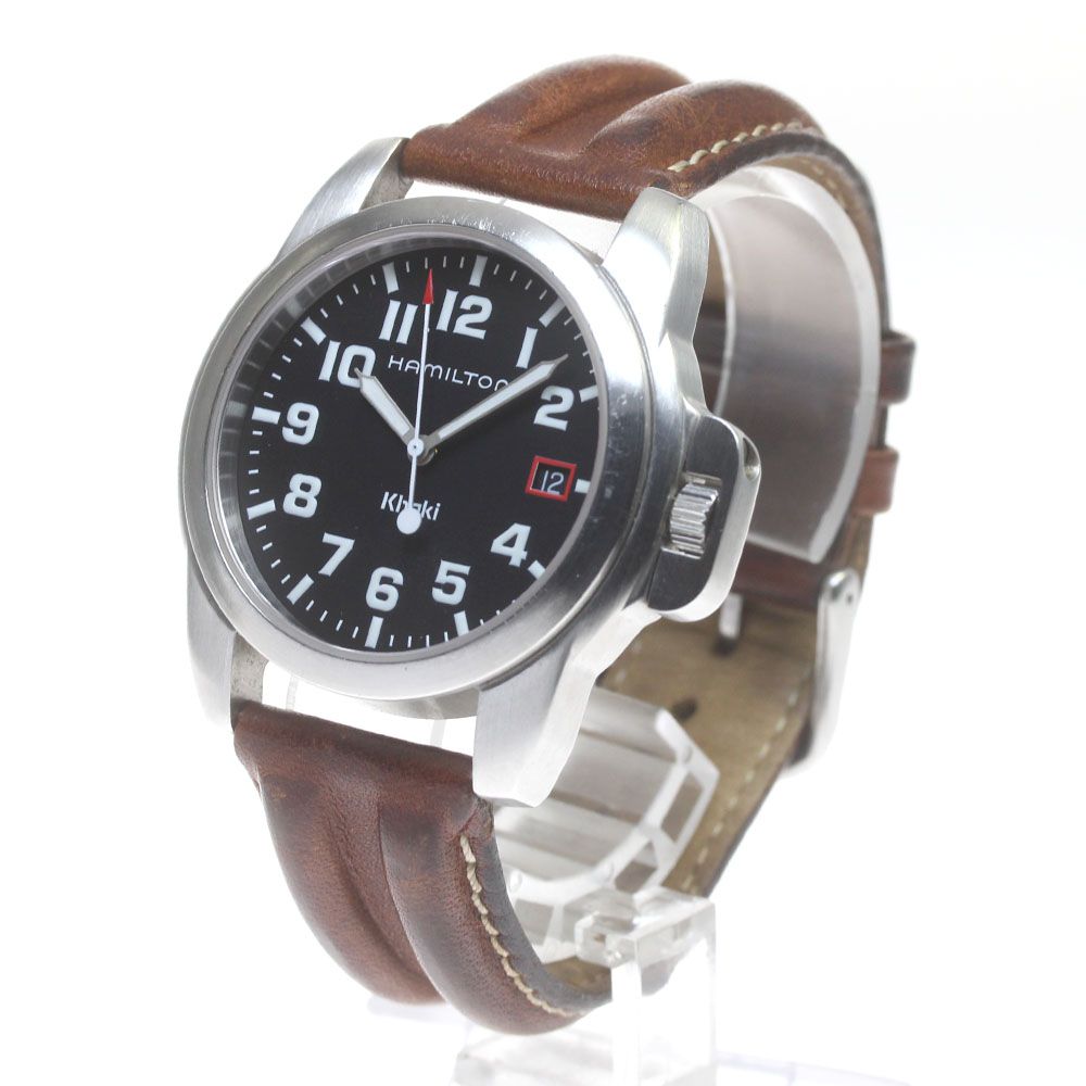 ハミルトン HAMILTON 6309 カーキ デイト クォーツ メンズ_846429