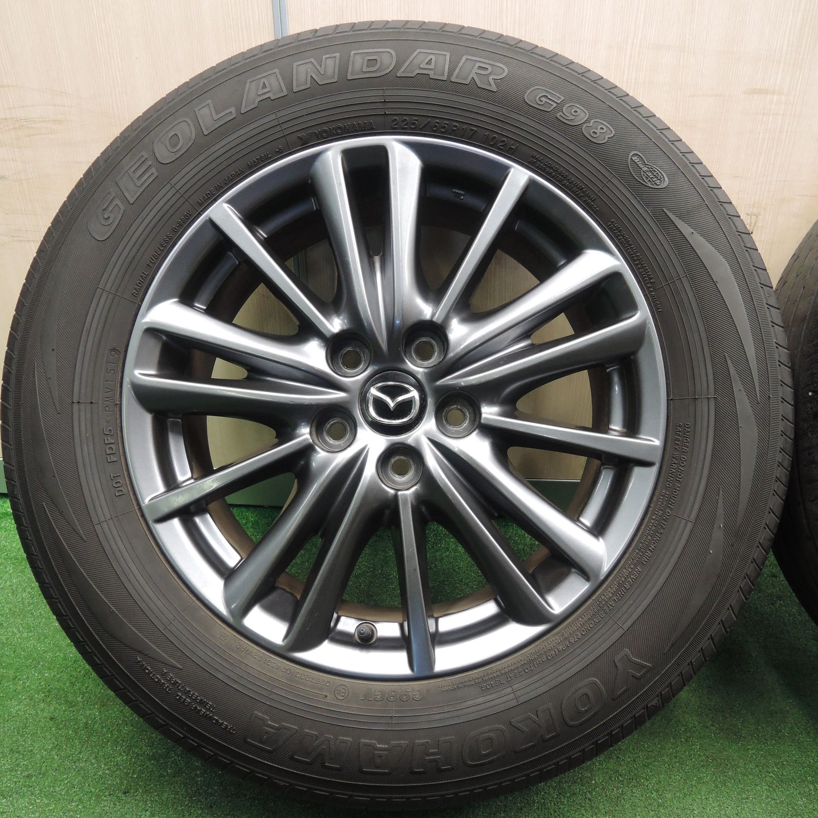 送料無料*キレイ！19年☆マツダ CX-5 CX-8 純正 225/65R17 ヨコハマ ジオランダー G98 17インチ  PCD114.3/5H☆3111303NJノ - メルカリ