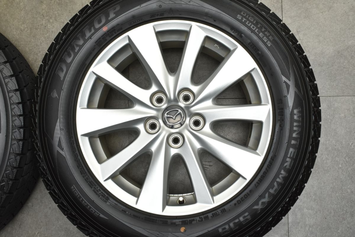冬用☆マツダ CX-5 純正 225/65R17 バリ溝約8分スタッドレス