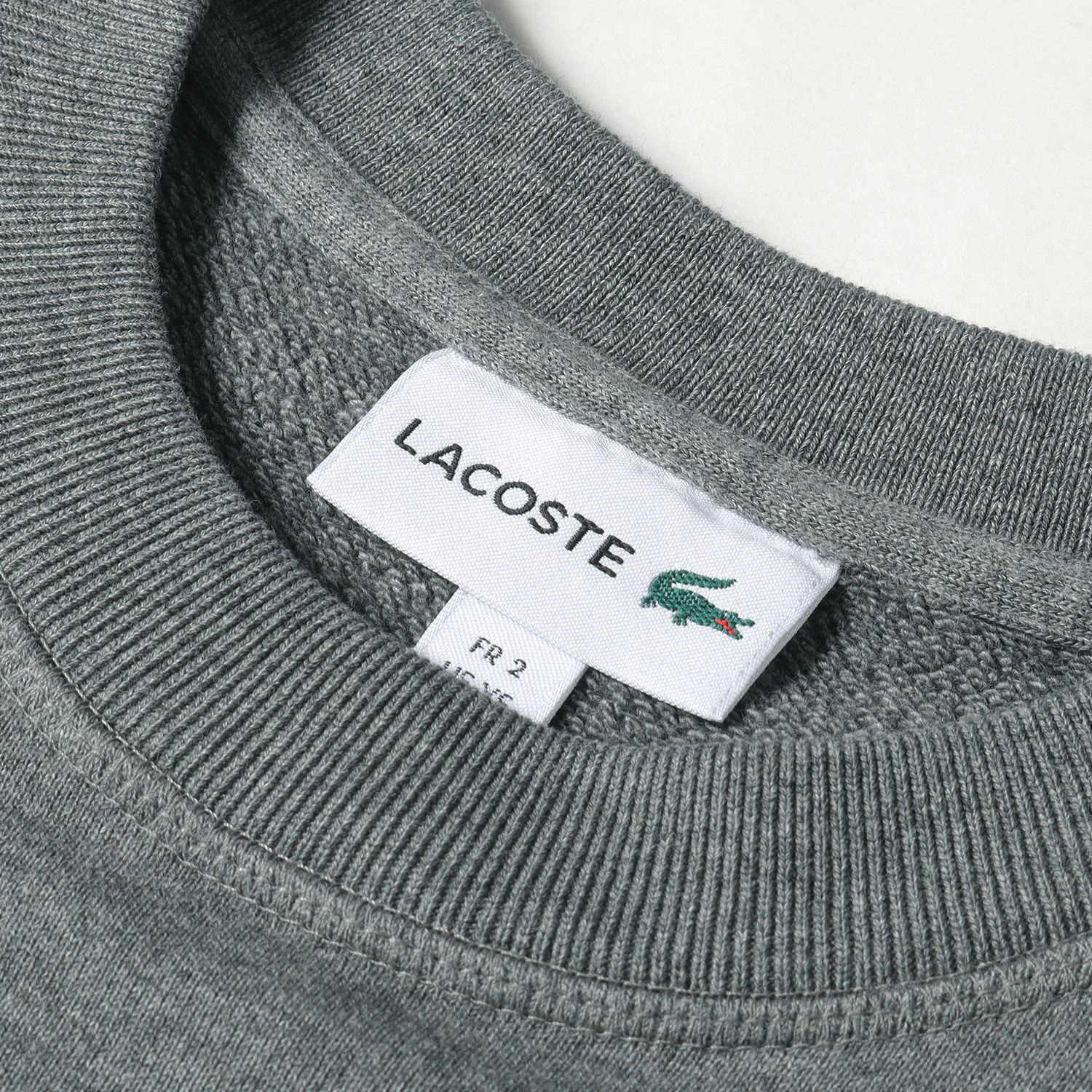 美品 LACOSTE ラコステ スウェット ワニ ロゴ プリント コットン