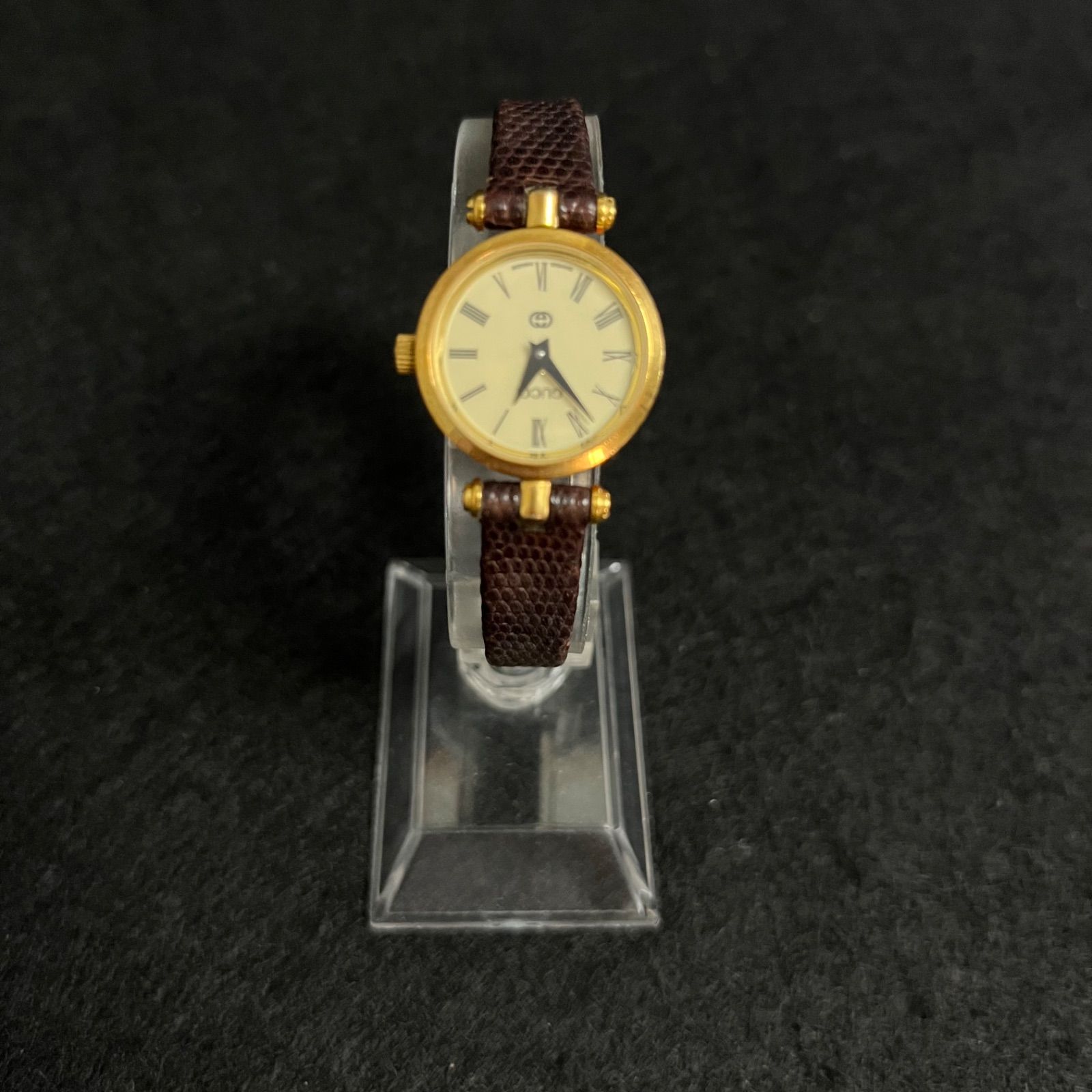 R 箱 ギャランティ付き グッチ シェリーライン クォーツ QZ アイボリー文字盤 レディース腕時計 オールドグッチ GUCCI GQ2000l-L R2510106 WWW_MORNINGWALKER_COM