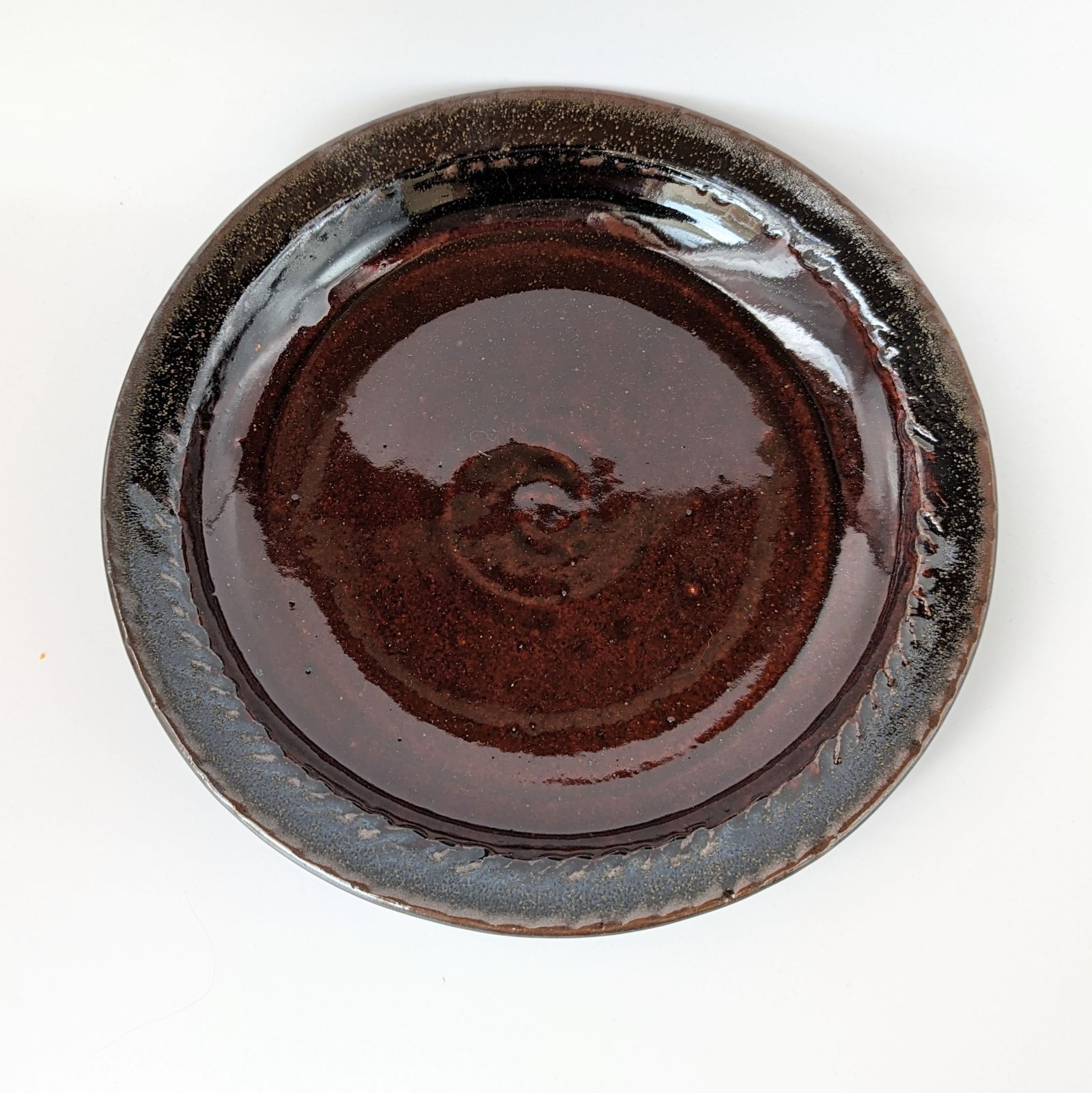 ブラウンの八寸皿 酒津焼【手仕事 民藝 和 陶器】 【公式通販】