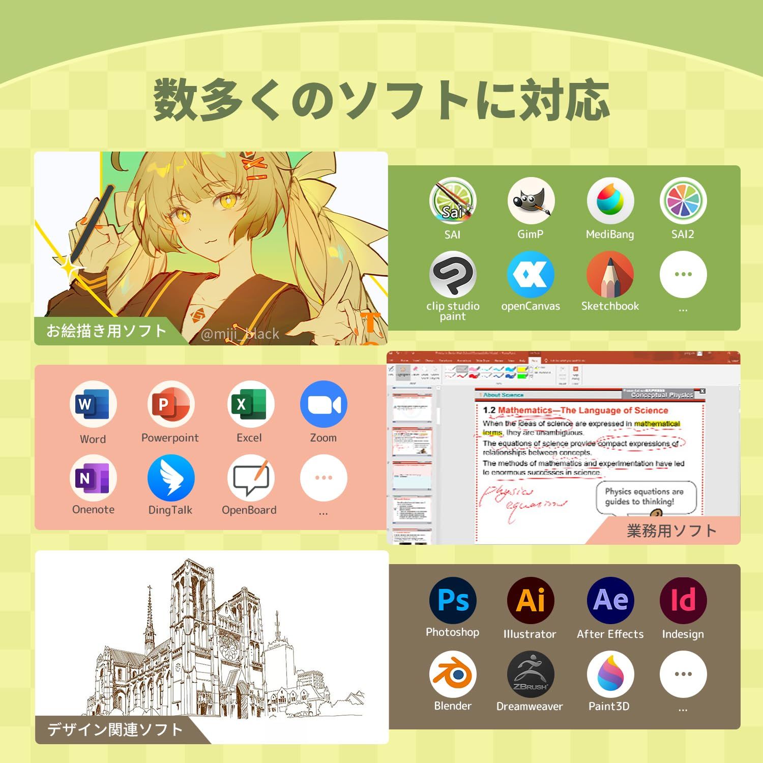 小型 液晶ペンタブレット左利き