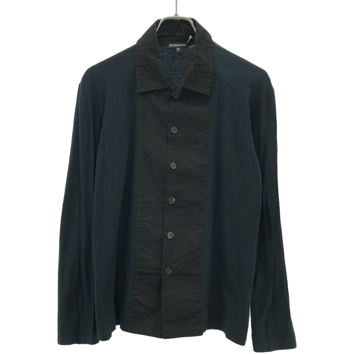 アンドゥムルメステールブラックロングスリーブシャツ