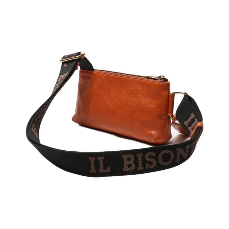 IL BISONTE イルビゾンテ レザーバック ショルダーバッグ ブラウン