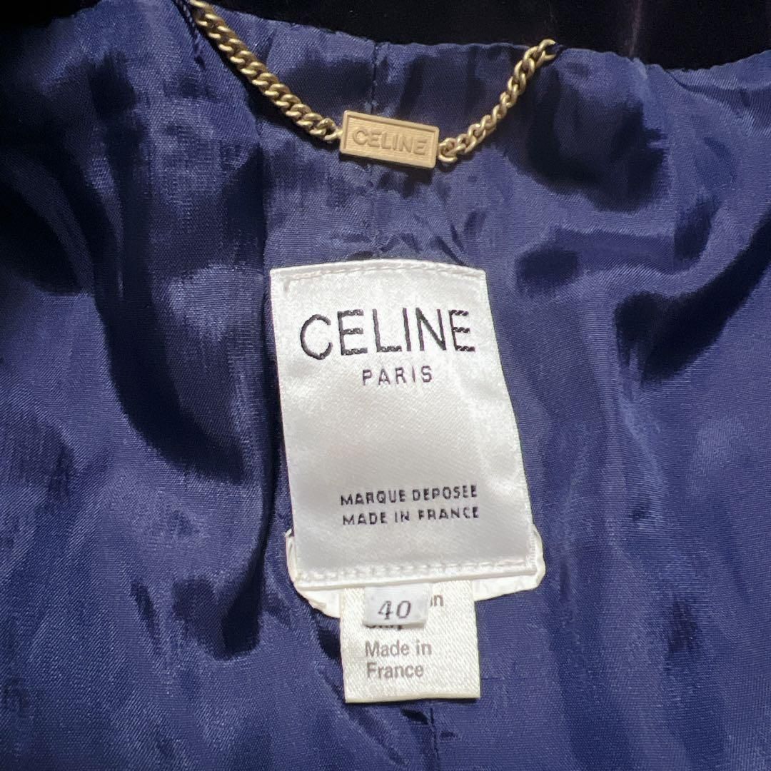 セリーヌ ベルベットコート