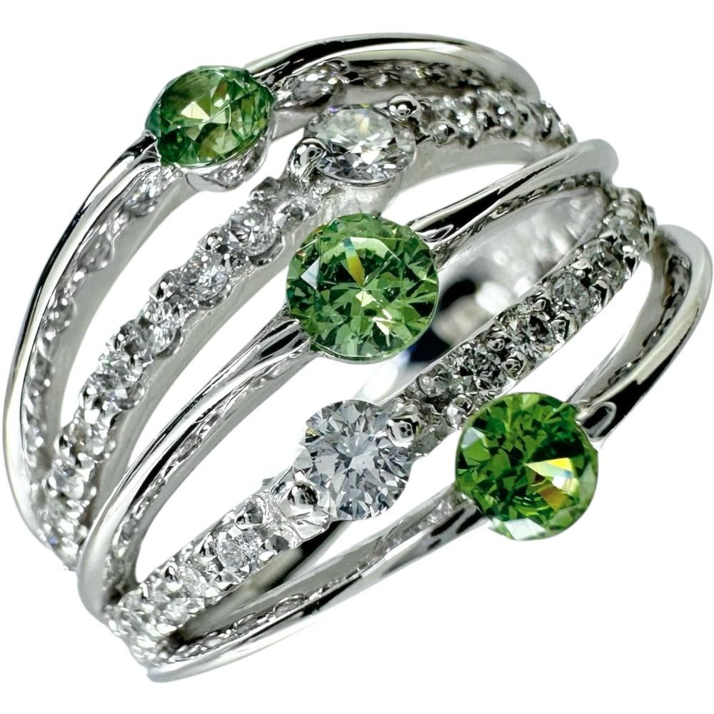 値下　ダイヤ デマントイドガーネットリング　11.5号 値下ダイヤ デマントイドガーネットリング11.5号