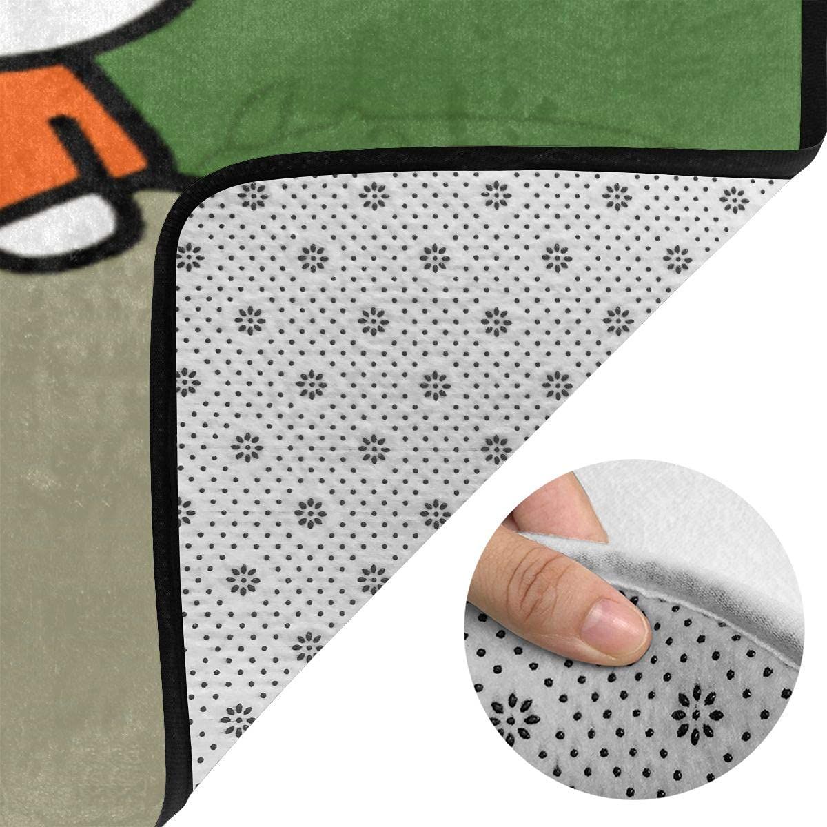 ミッフィー ラグ カーペット 洗える ラグマット 滑り止め付 絨毯 防ダニ 抗菌 防臭 ふわふわ おしゃれ フランネルラグ 夏用 防音 洗えるラグ マット オールシーズン 北欧 長方形 203×148cm MARWIL-DEMENAGEMENTS_CH