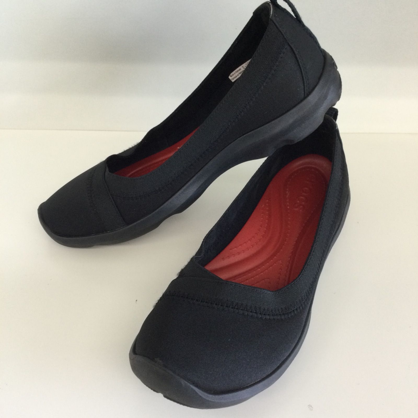 【未使用】crocs バレエシューズ W8 24cm ブラック クロックス フラットシューズ/W8(24cm) - メルカリ