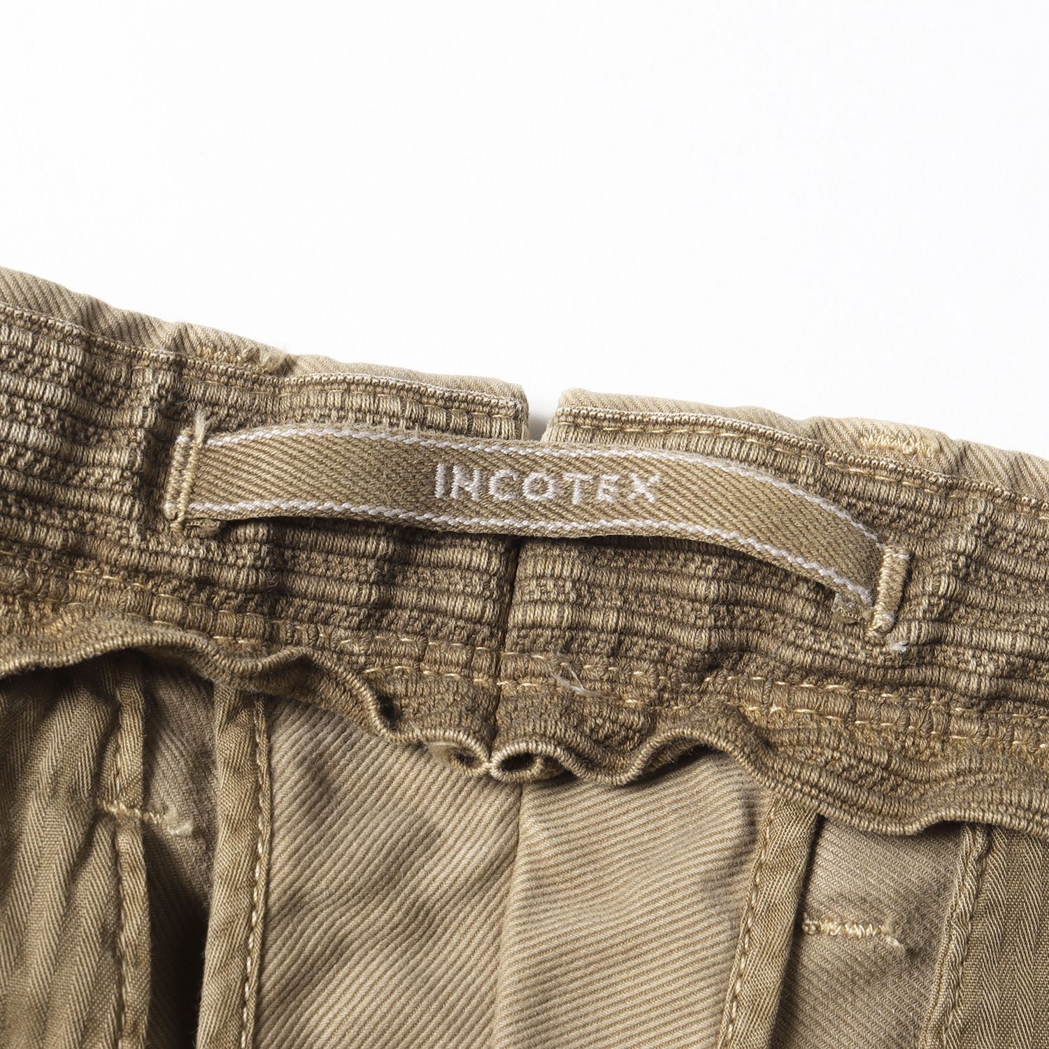 未使用　インコテックス　ウォッシュド　チノトラウザーズ　31 INCOTEX インコテックス パンツ サイズ:31 USED加工 ストレッチ