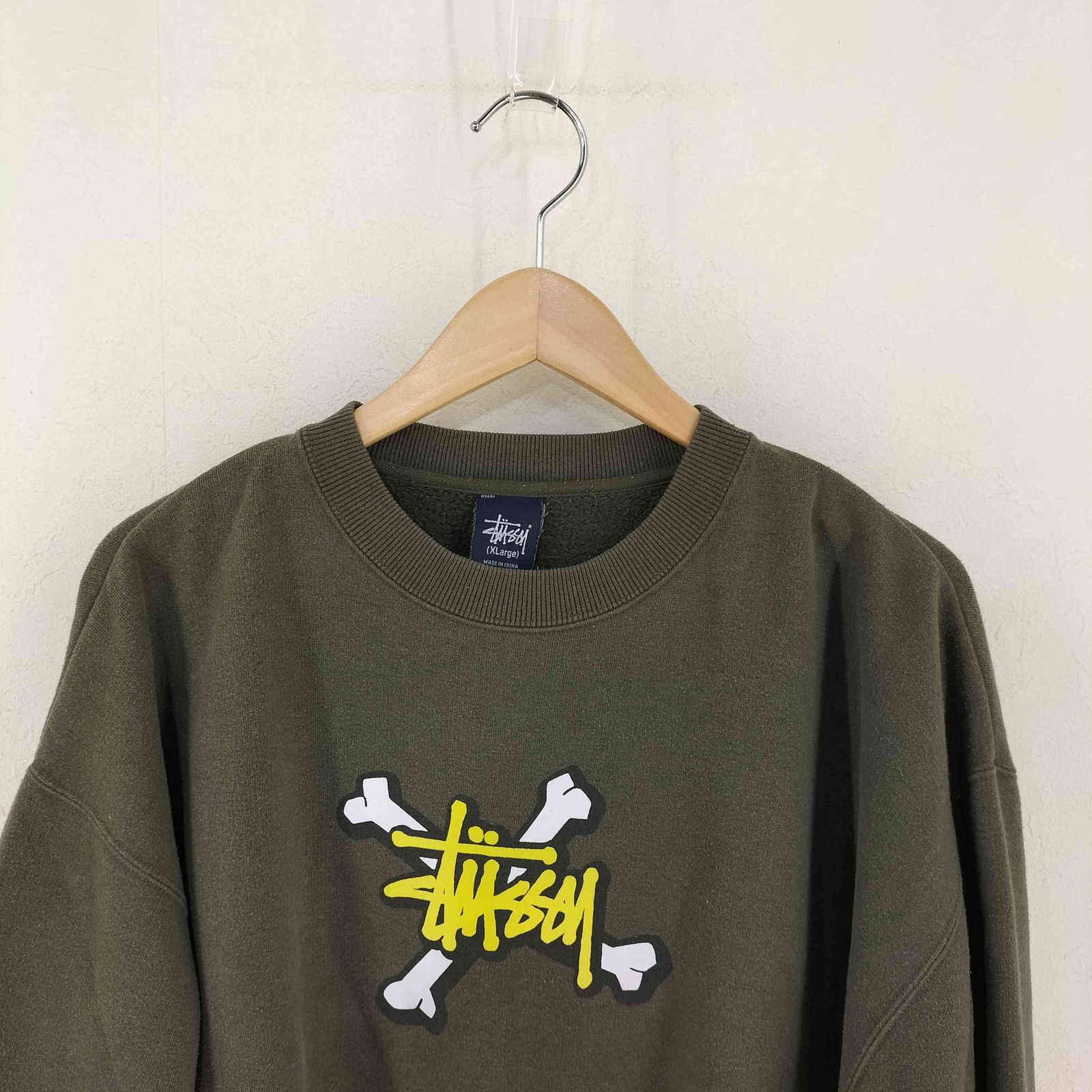 ステューシー Stussy 90s 紺タグ クロスボーンプリント