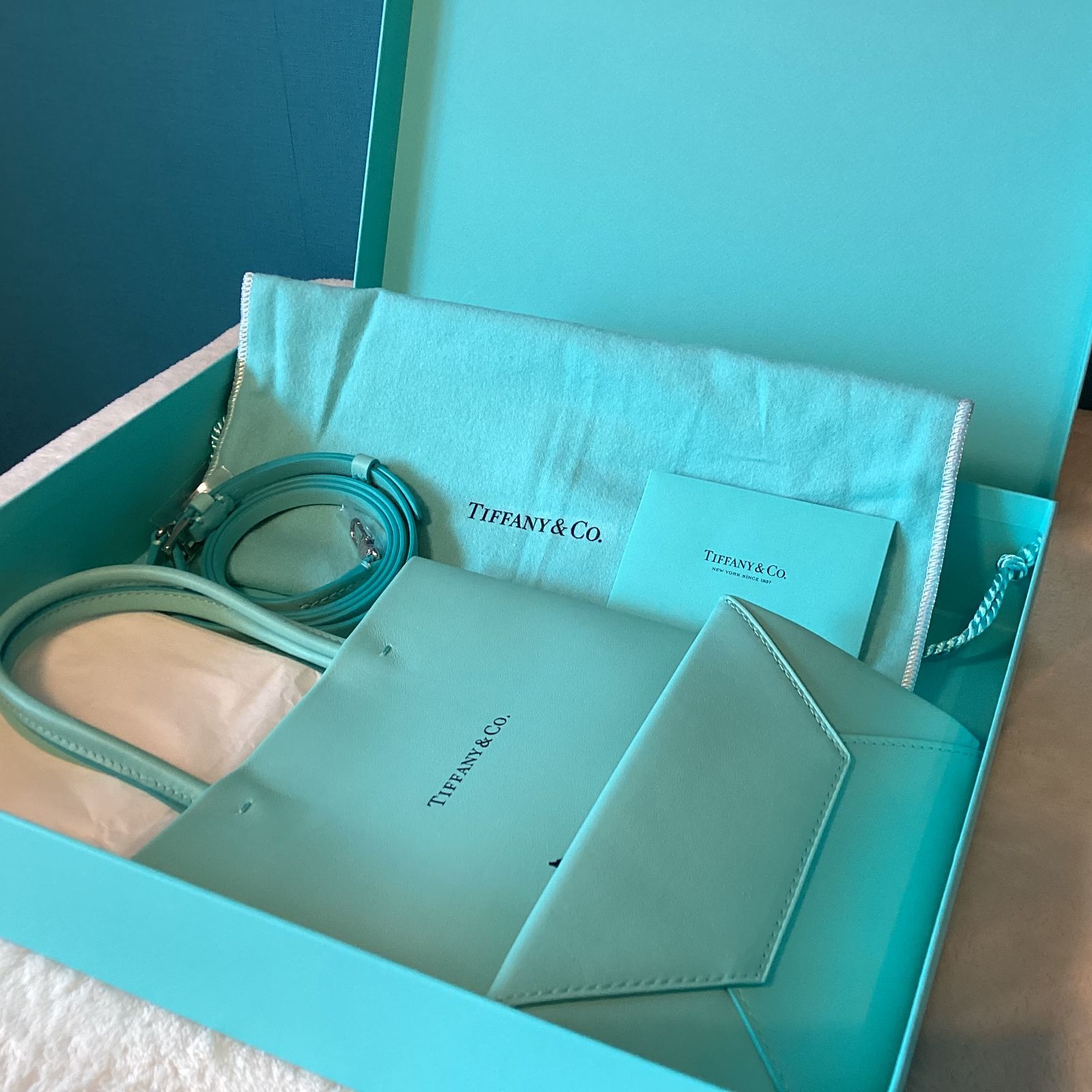 TIFFANY&Co. ティファニー レザー キャットストリート スモール