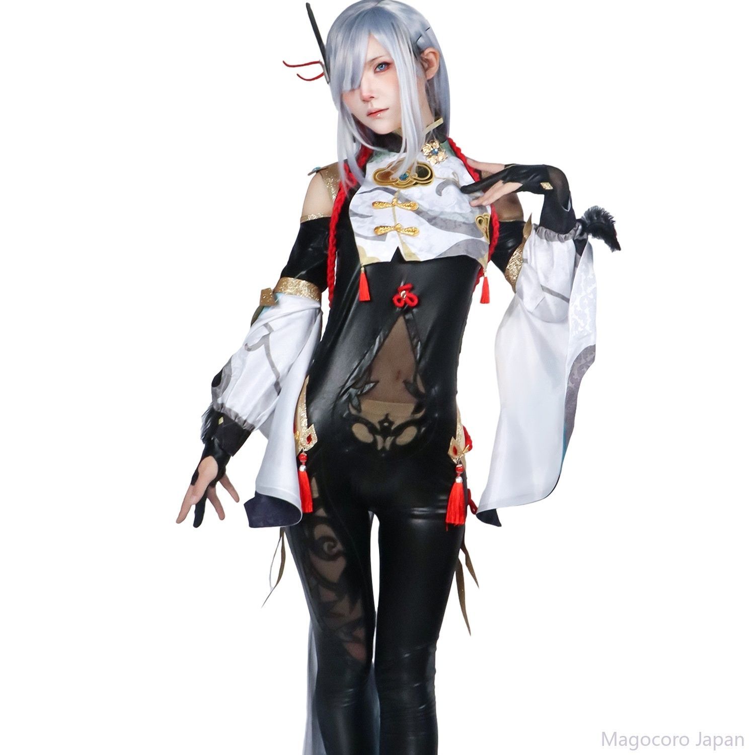 コスプレ衣装 原神 申鶴 コスチューム レディース 全身タイツ