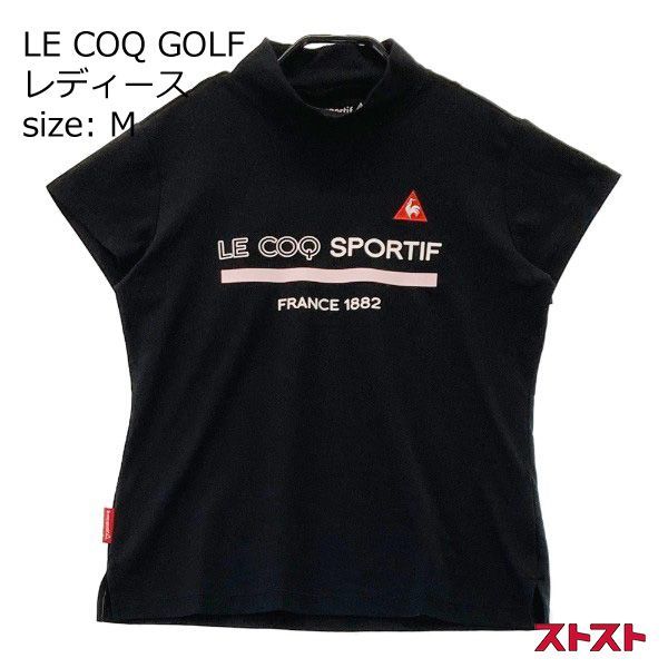 LE COQ GOLF ルコックゴルフ ハイネック 半袖Tシャツ ブラック系 M [240101105589]# - メルカリ