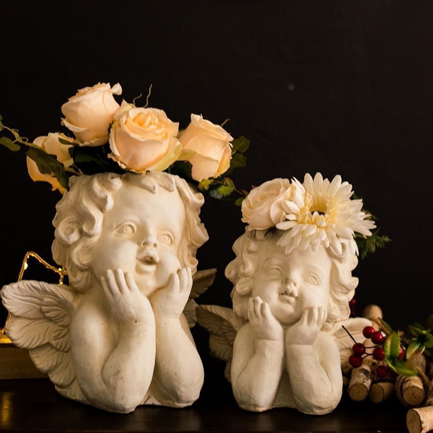 小さな天使の植木鉢 ヨーロピアンスタイル