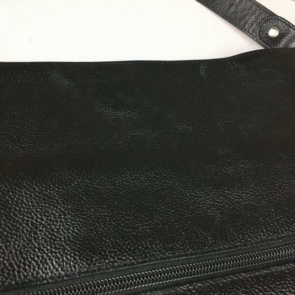 BEAUGRAND/ボーグラン レザー 肩掛け/ハンドバッグ〈黒/BLACK〉bag〕菅