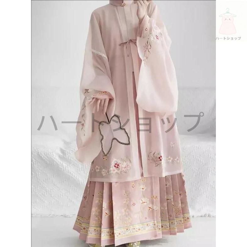 【驚きの価格が実現！】 華流衣装 中華古代服 漢服 中華服 夏着 チャイナ服 中華風 チャイナ風 刺繍柄 花柄 唐装 古典美人服 舞台衣装 ステージ衣装 チャイナドレス 【送料無料期間限定】