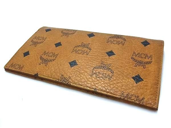 [美品]MCM エムシーエム モノグラム ヴィセトス柄 レザー 二つ折り 財布 新品未使用 MCM ヴィセトス柄 レザー 二つ折り財布 ウォレット MCM