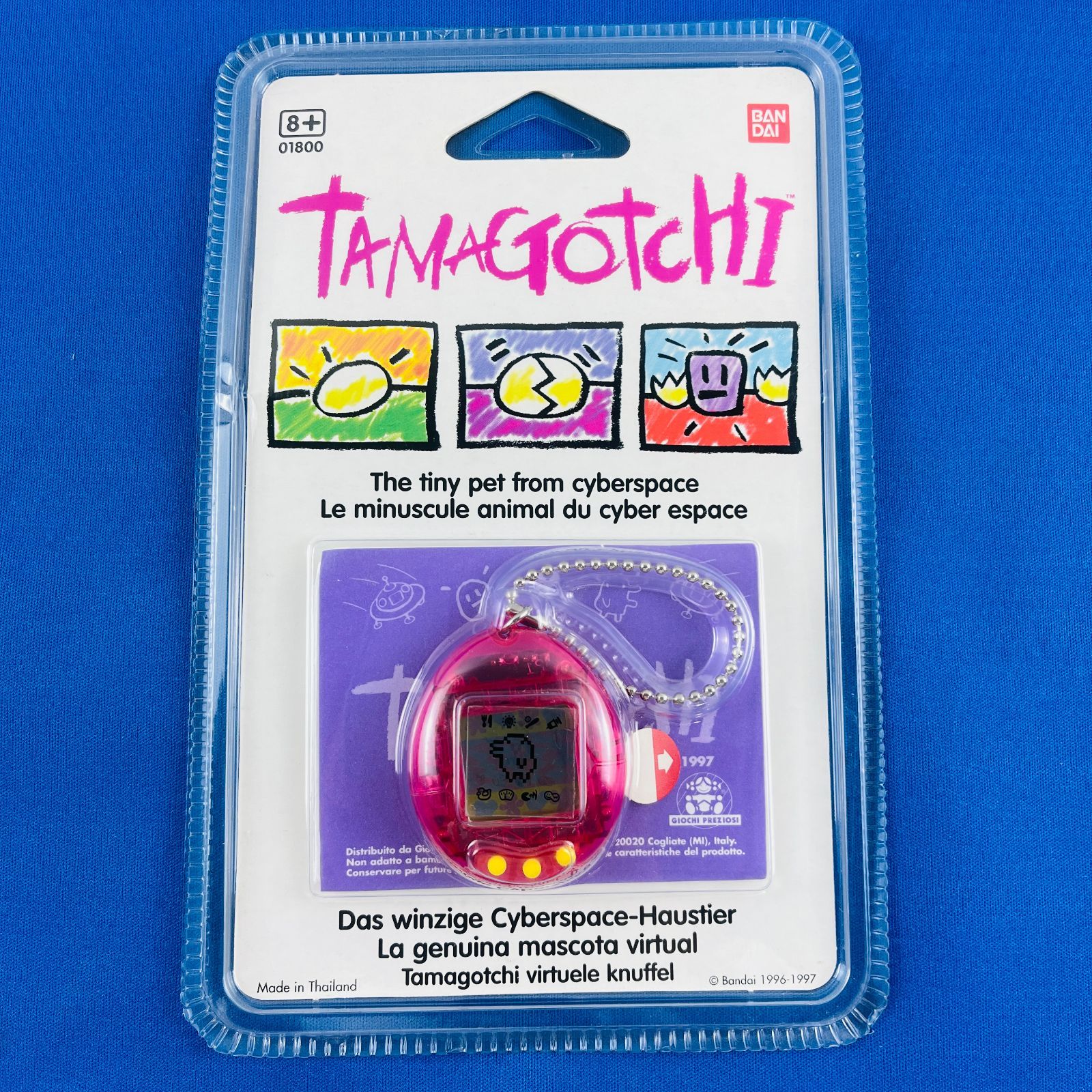 ◇112【海外版】TAMAGOTCHI たまごっち 欧州版 スケルトンピンク Skeleton Pink 新品未開封 並行輸入品 1997年製 当時物  コレクター商品 - メルカリ