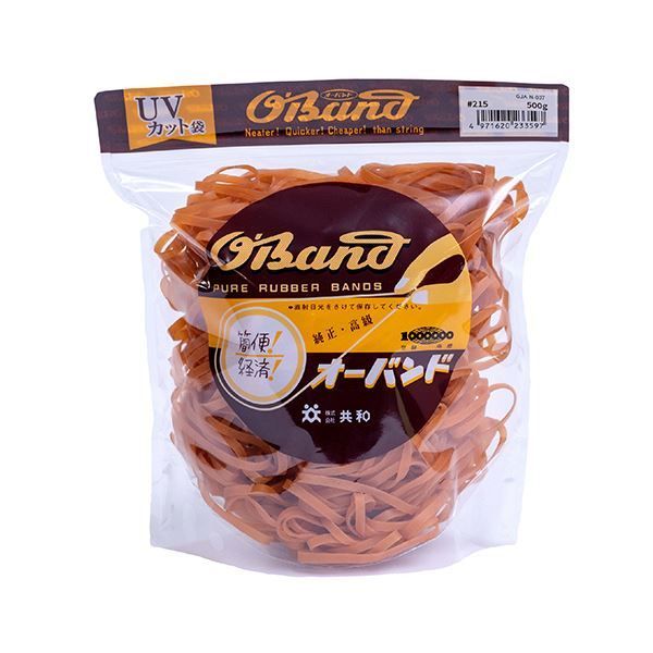 まとめ 共和 オーバンド 215 内径51mm 500g入 透明袋 GJA-N-007 1袋 ×3セット