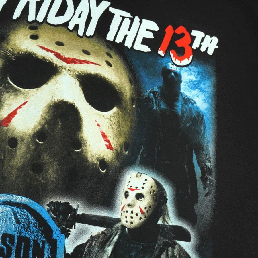 メンズ Tシャツ 13日の金曜日 JASON LIVES FRIDAY THE 13TH TEE ジェイソン ホラー Ｔシャツ ブラック 黒 殺人鬼  チェンソー 映画 MOVIE 半袖 TSHIRTS サイコパス スラッシャー - メルカリ