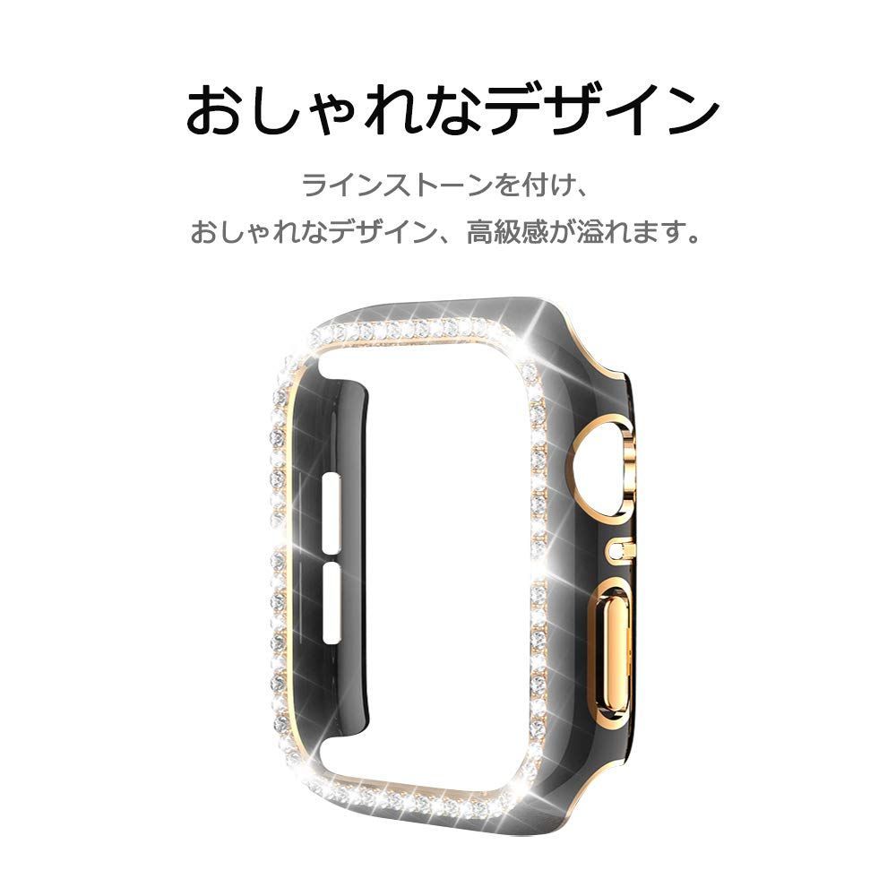 送料無料】 45mm_ゴールドxブラック Miimall 対応 Apple Watch 9/8/7