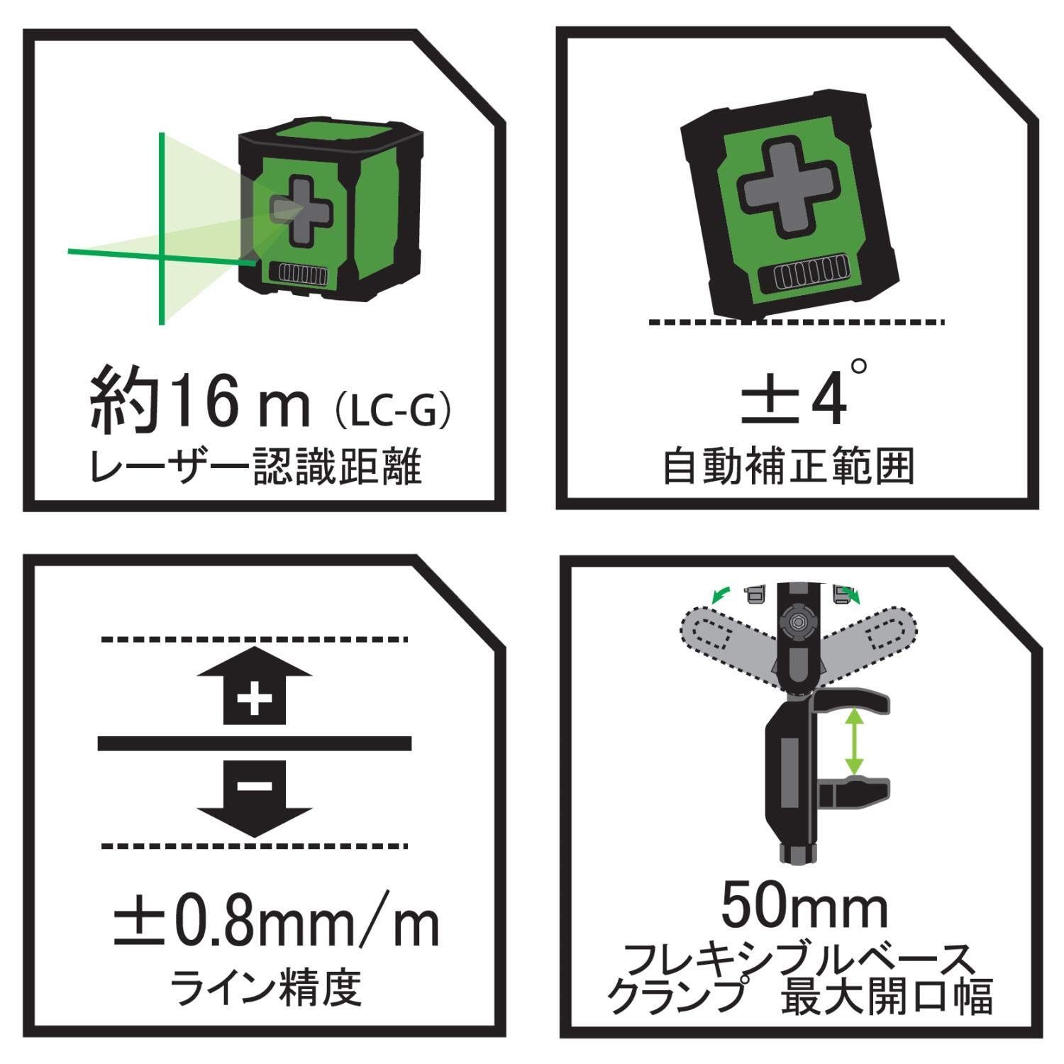 数量限定】レーザーキューブ SK グリーンレーザー 新潟精機 LC-G