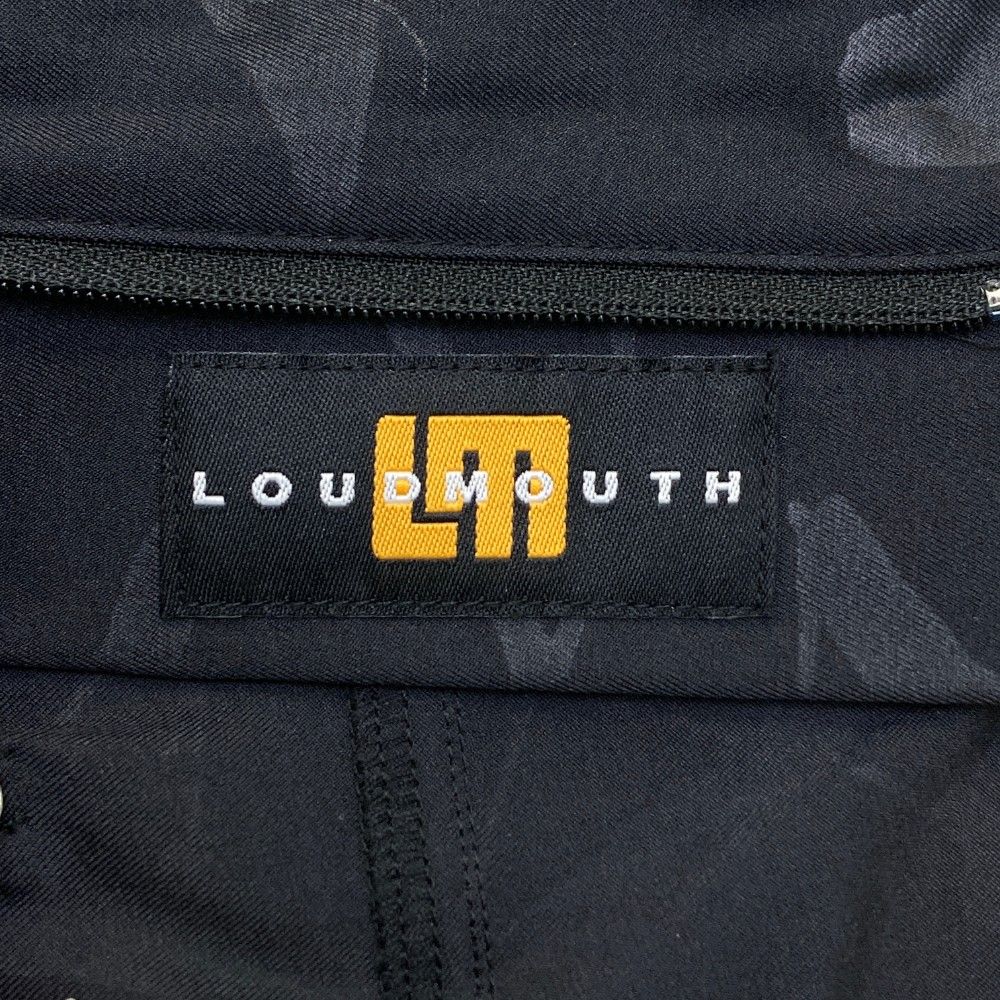 サイズ：L LOUD MOUTH ラウドマウス  ストレッチパンツ シューティングスター 星柄 ブラック系 [240101463342] ゴルフウェア メンズ ストスト サイズ：L LOUD MOUTH ラウドマウス ストレッチパンツ