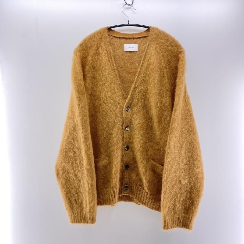 中古】DELUXE モヘアカーディガン ブラウン sizeM デラックス[24