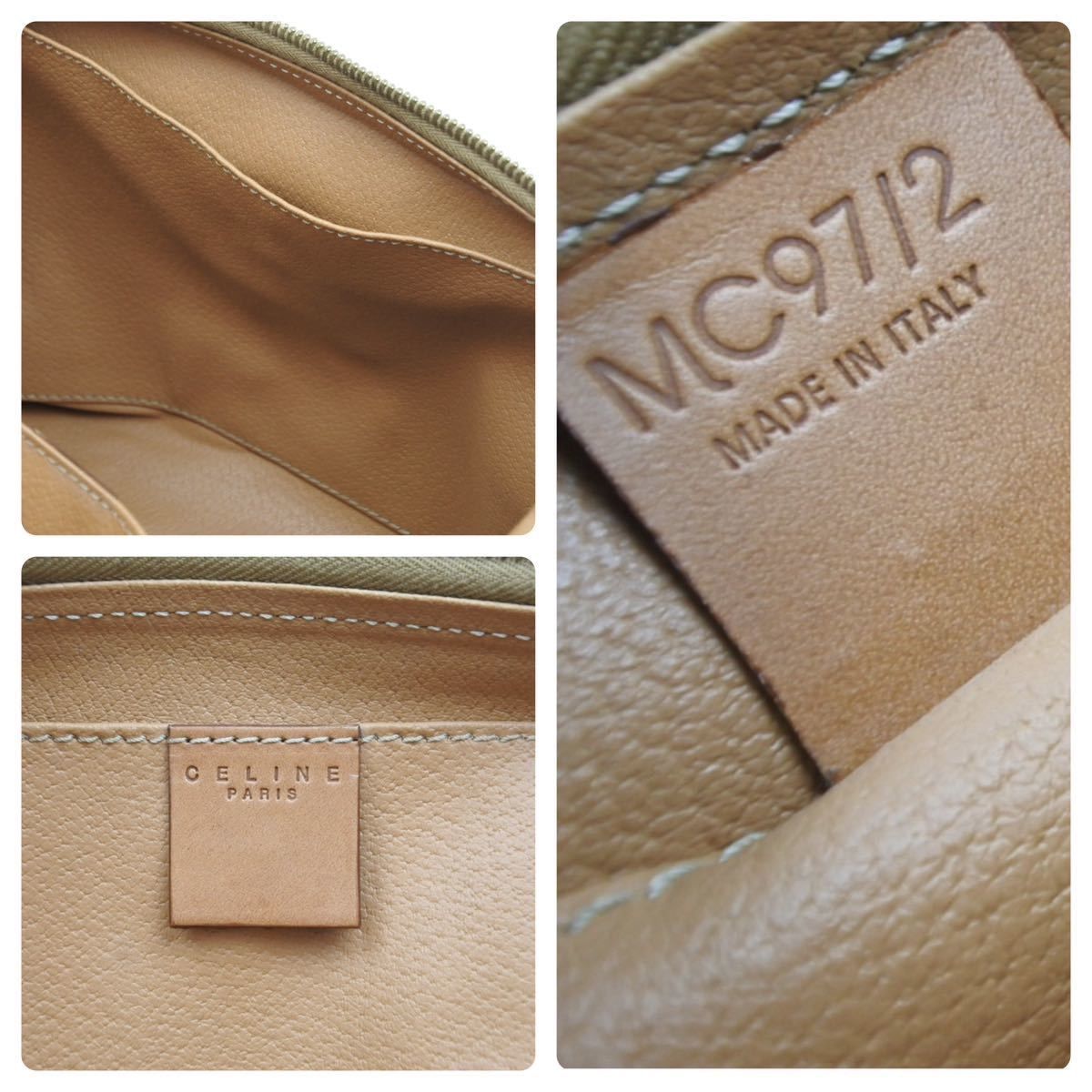 CELINE セリーヌ マカダム柄 化粧ポーチ バニティバッグ MC97/2 