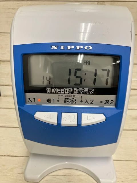 ニッポー 電子タイムレコーダー タイムボーイ8プラス ニッポー 電子タイムレコーダー タイムボーイ8プラス ブルー タイム