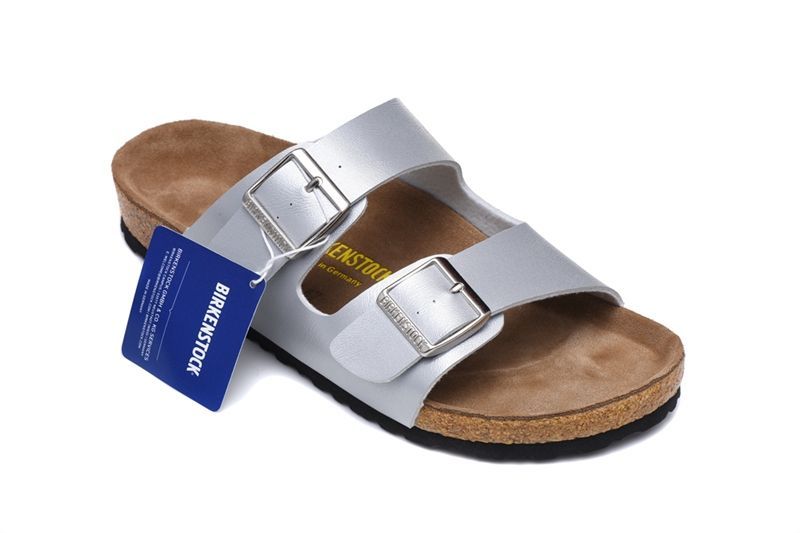 新品未使用 BIRKENSTOCK ビルケンシュトック アリゾナ サンダル 男女兼用レギュラー幅  シルバー