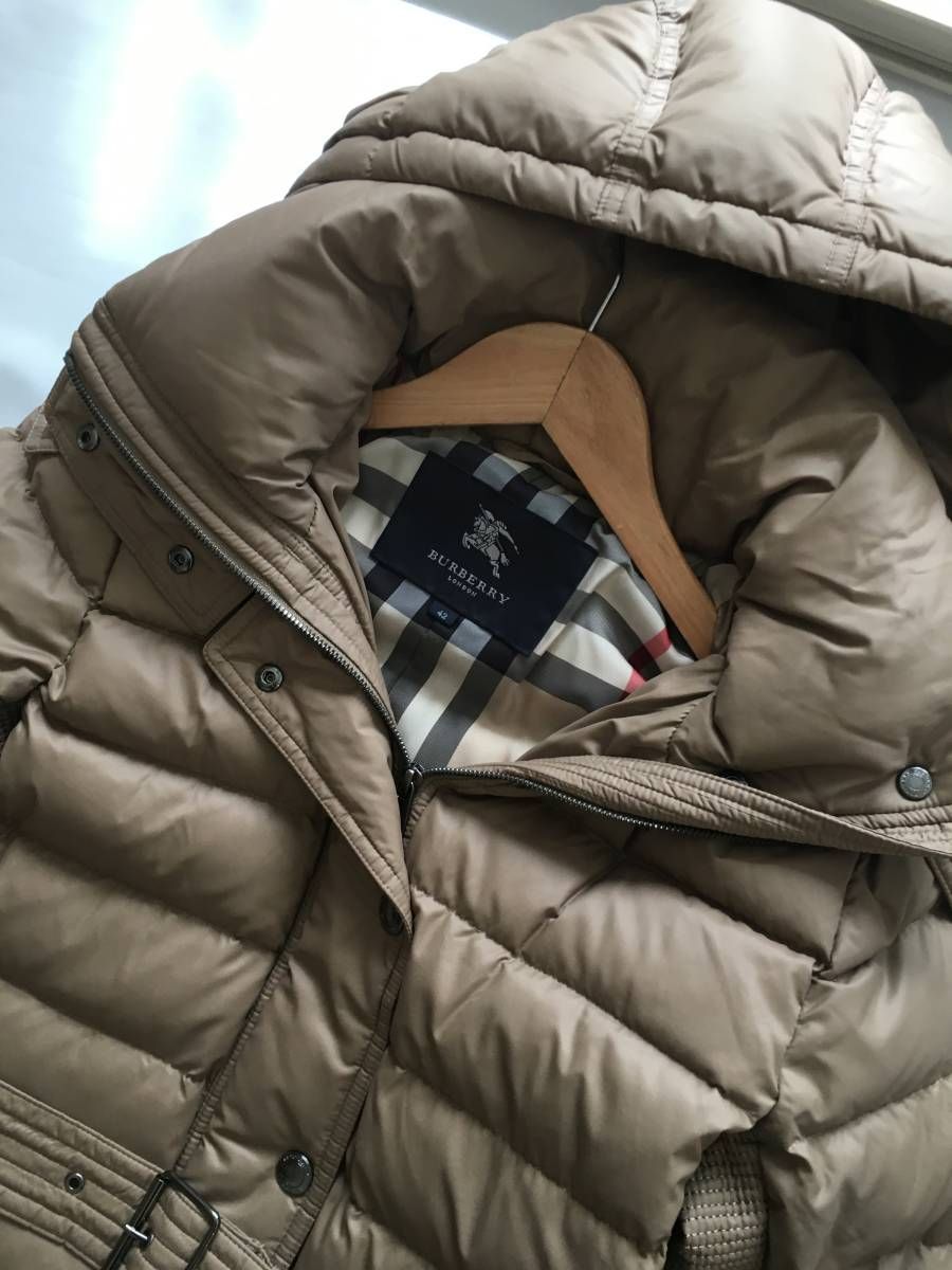 極美品 BURBERRY LONDON バーバリーロンドン 高級 ダウン コート42