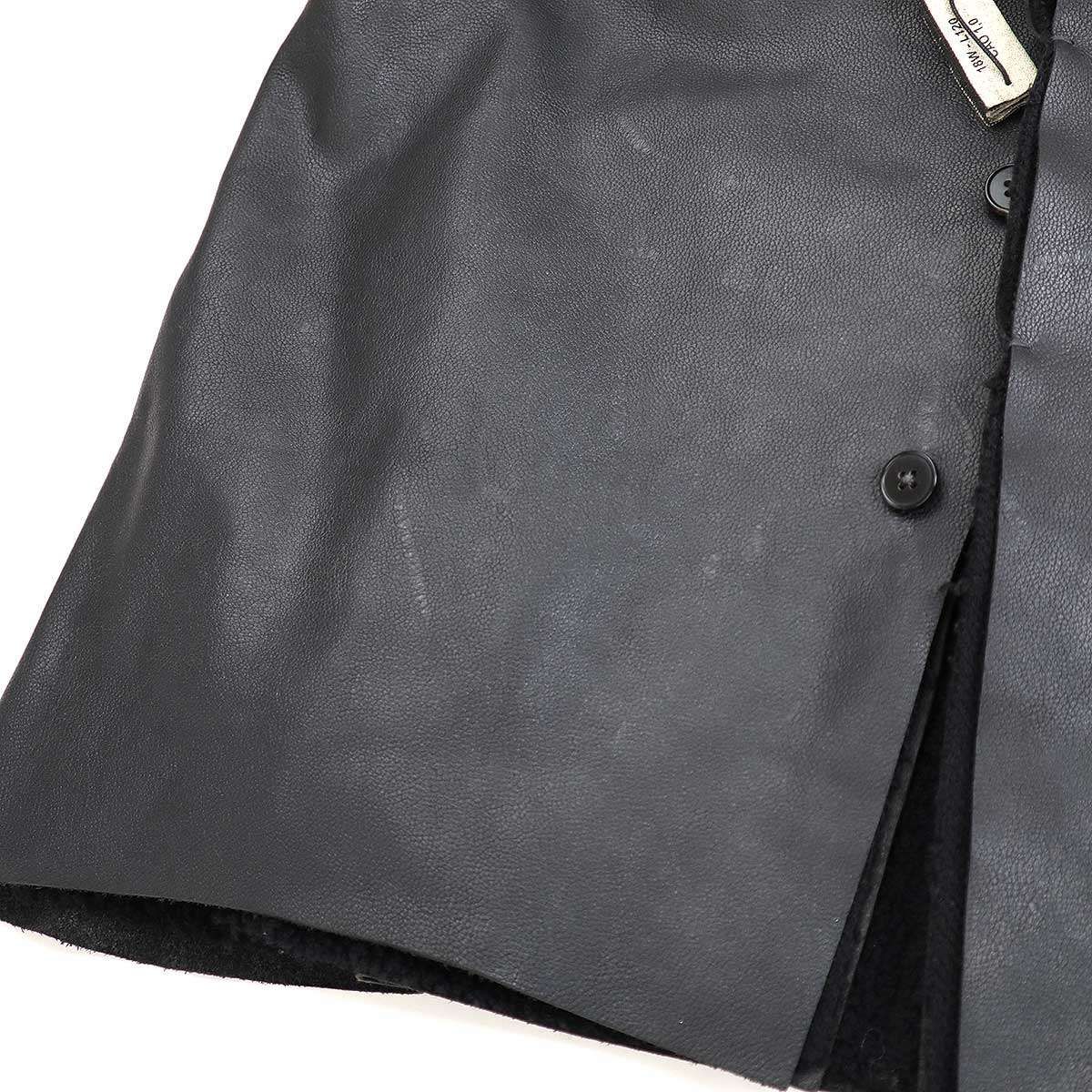 m.a+ エムエークロス 18AW レザーベスト 18W-L120 ブラック 46 - メルカリ