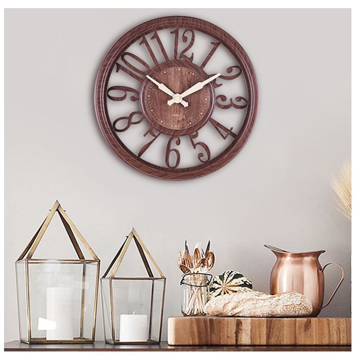 フォルナセッティ 壁掛け時計 アナログ ウォールクロック 不二貿易 電波時計 掛け時計 フォレスト FOREST アナログ 時計